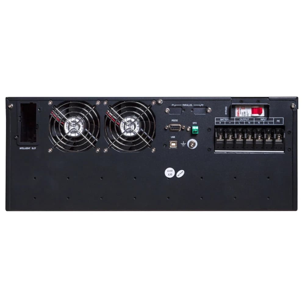 ИБП UPS SVC RT-6KL-LCD, Мощность 6кВА/6кВт, Стоечный 19'' 4U,RT-серия, On-Line, LED-LСD\RS-232, SMART USB, Диапазон работы AVR: 110-288В, Бат.:12В/7Aч*16шт., Вентилятор: 8cм*2шт., Клеммное подключение, Черный