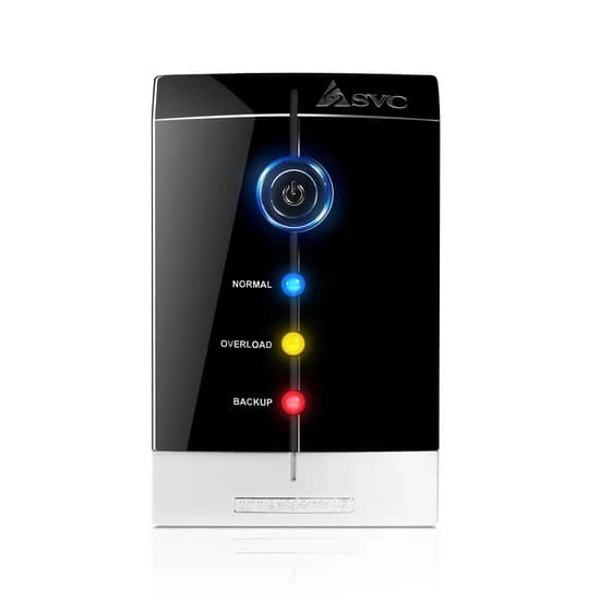 ИБП SVC V-1000-F (1000 ВА, 600 Вт, линейно-интерактивный) чёрный
