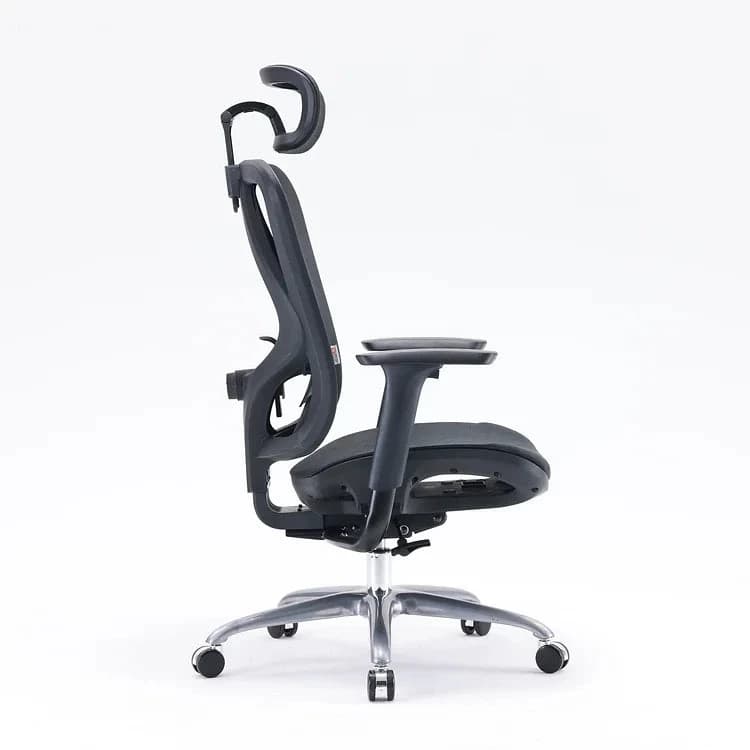 Office Chair SIHOO M57C-201-JT BLACK 3D Armrest, class 3 TUV gaslift,350mm steel base, Footrest