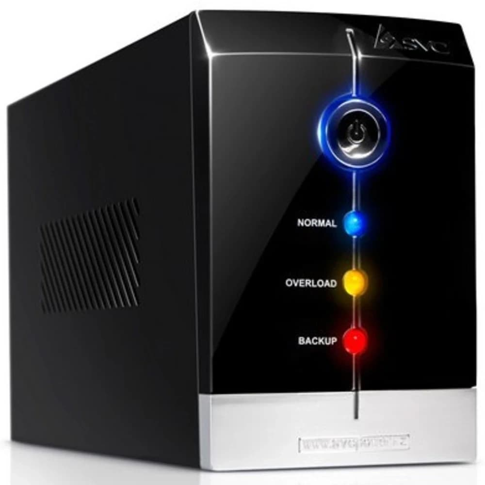 ИБП UPS SVC V-650-F, 650VA(390W), Мощность 650ВА/400Вт, Диапазон работы AVR: 165-275В, Бат.: 12В/9 Ач*1шт., 3 вых.: 2 Shuko CEE7+1 IEC C13 (Bypass), Черный