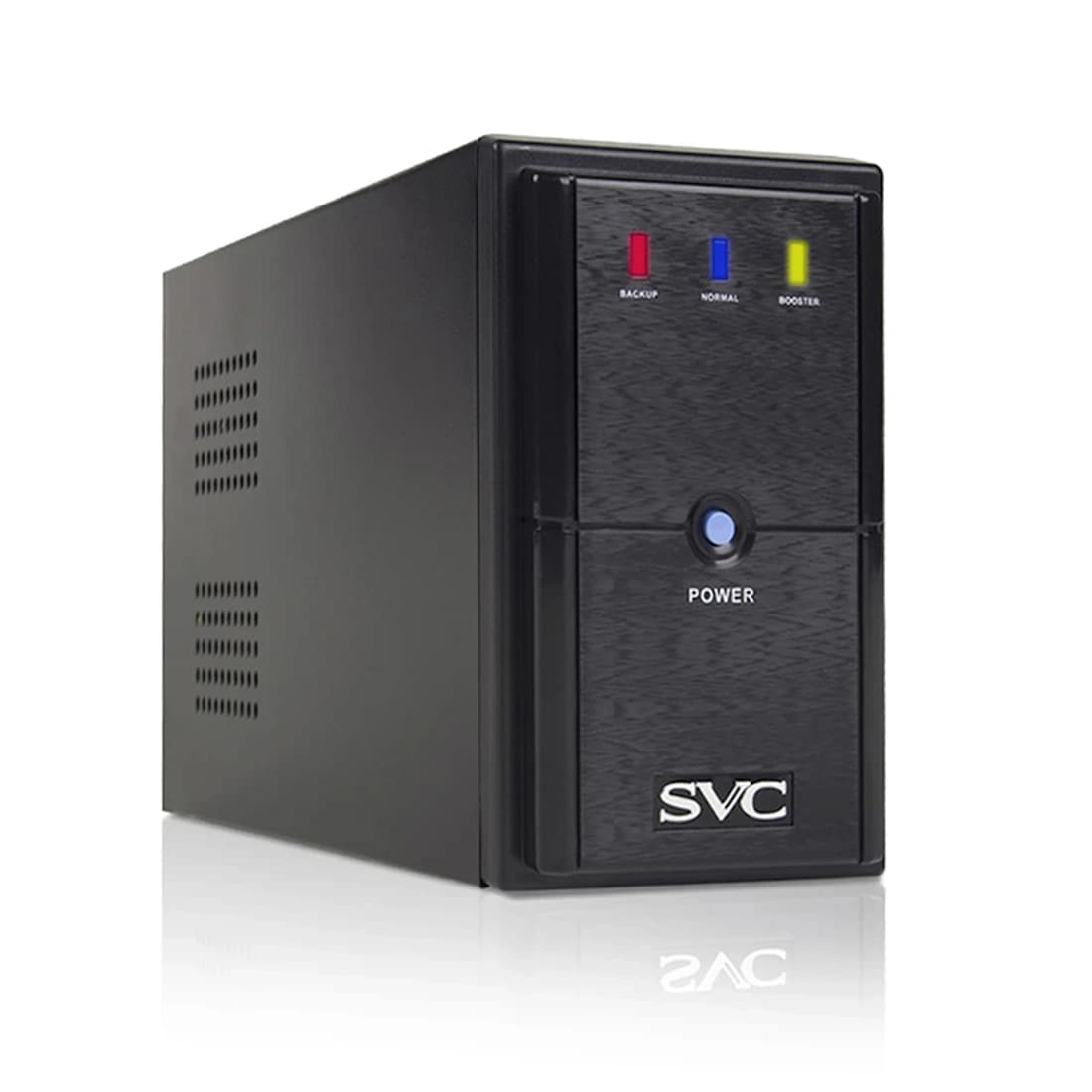 ИБП UPS SVC V-800-L, 800VA(480W), 12V/9Ah, 165-275В, Вход 220В, Выход 220В +/-10% x 3 вых. (2 Shuko CEE7 + 1 IEC C13 (Bypass)), Частота 50Гц, Время переключения 3 м/с, Черный, Пластиковый корпус