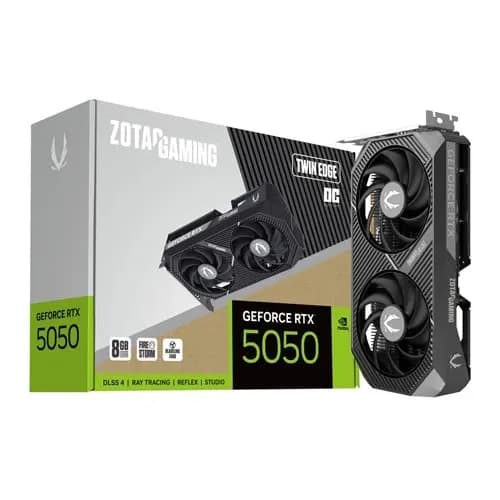 Видеокарта RTX 5050 ZOTAC GAMING GeForce RTX 5050 Twin Edge OC 8GB GDDR6 [ZT-B50500H-10M]
