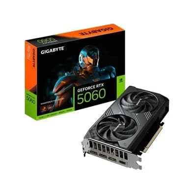 Видеокарта RTX 5060 Gigabyte GeForce RTXTM 5060 WINDFORCE MAX OC 8GB GDDR7, Engine clock 2512MHz, Memory clock 28000MHz, 128Bit, 3xDP, HDMI [GV-N5060WF2MAX OCV2-8GD]