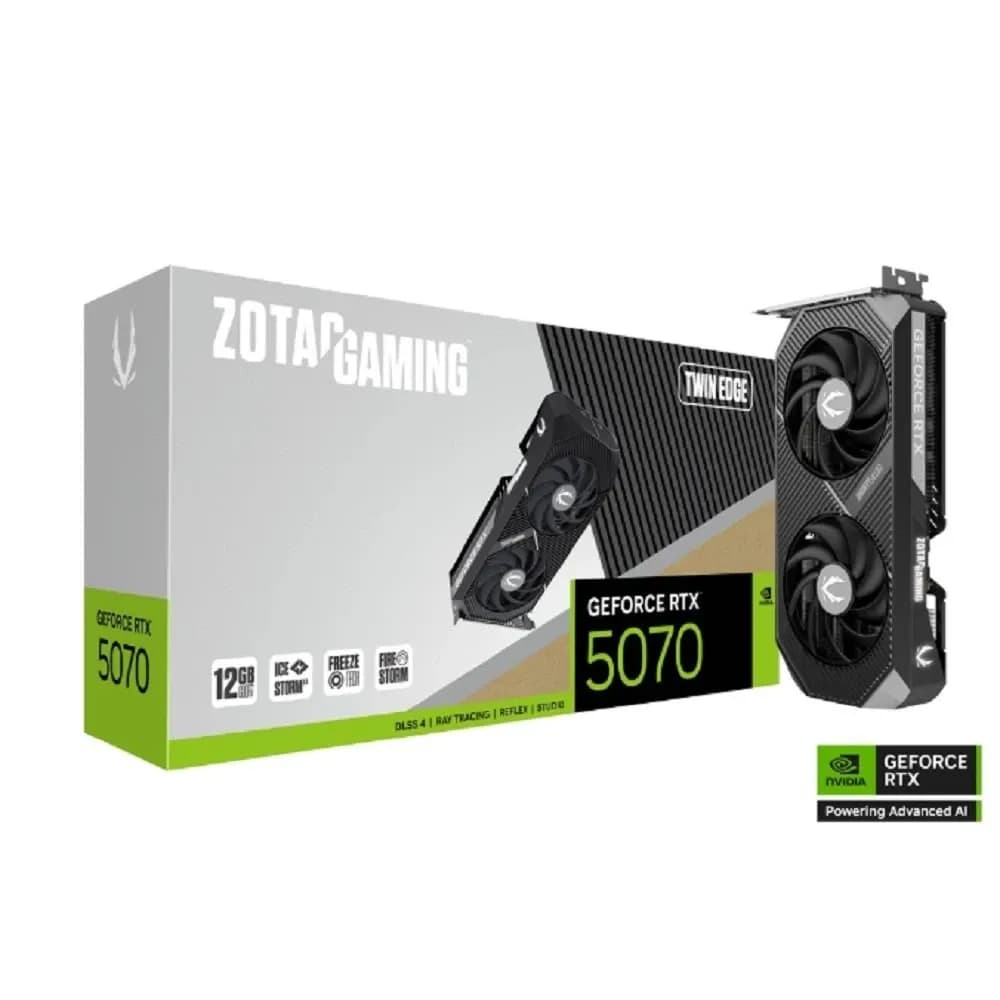 Видеокарта RTX 5070 ZOTAC GAMING GeForce RTX 5070 Twin Edge 12GB GDDR7 [ZT-B50700E-10P]