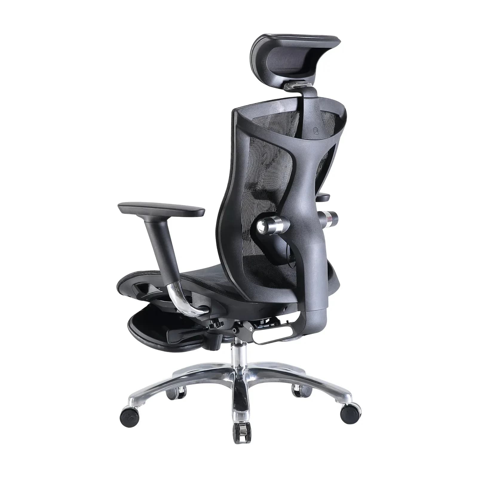 Office Chair SIHOO V1-N103 BLACK 4D Armrest, class 3 TUV gaslift,350mm aluminuim base, Footrest