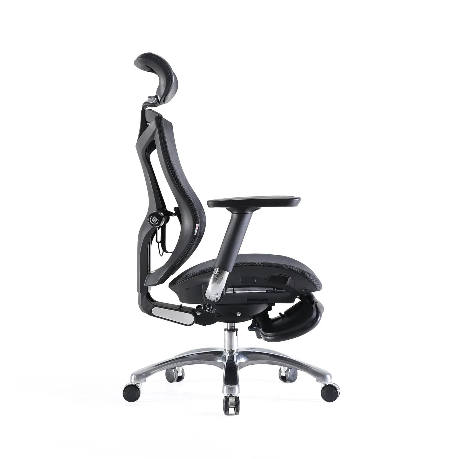 Office Chair SIHOO V1-N103 BLACK 4D Armrest, class 3 TUV gaslift,350mm aluminuim base, Footrest