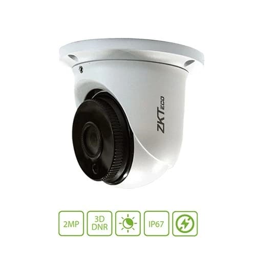 IP-камера ZKTeco ES-852T11H (2 МП, 2.8 мм, 10–20 м, IP67)