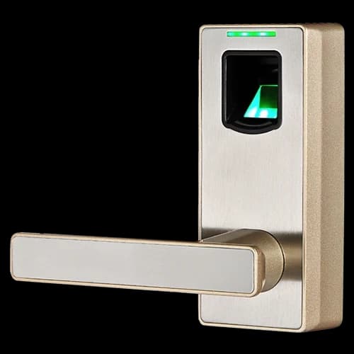 Биометрический замок ZKTECO ML10D/Left Fingerprint Lock.Left. Silver "Zinc Alloy Metal Casing User Capacity: 90 Door Thickness: 30-54mm Backset: 62 mm Color Option: Silver/Champaign gold optional