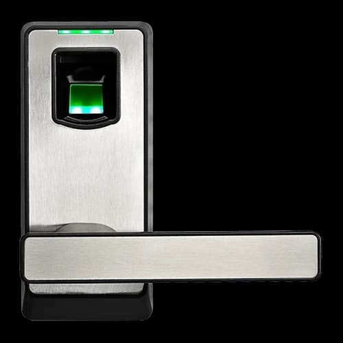 Биометрический замок ZKTECO PL10/Right Fingerprint Lock. Left "Rugged ABS Plastic Casing User Capacity: 90 Door Thickness: 30-60 mm Backset: 60 or 70 mm(adjustable) Color Option: Black optional
