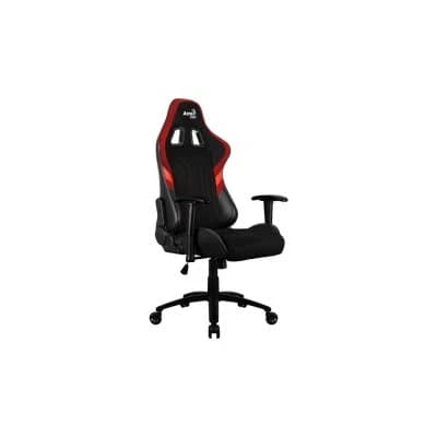Игровое компьютерное кресло AEROCOOL AERO 1 ALPHA BLACK and RED 2D Armrest 65mm wheels PVC Leather