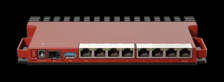 Маршрутизатор MikroTik L009UiGS-RM 7xLAN 1Gbps,1xLAN 1Gbps+PoE-out,1xSFP 2.5Gbps,PoE-in,USB 3.0,RouterOS