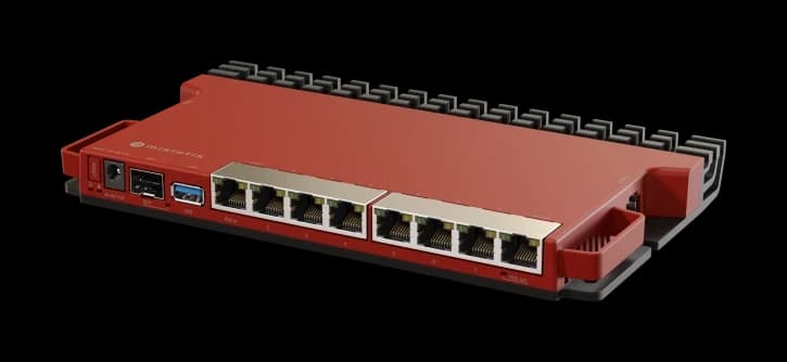 Маршрутизатор MikroTik L009UiGS-RM 7xLAN 1Gbps,1xLAN 1Gbps+PoE-out,1xSFP 2.5Gbps,PoE-in,USB 3.0,RouterOS