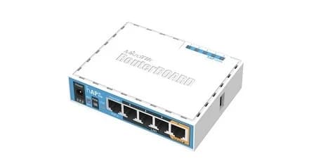 Роутер MikroTik hAP ac lite RB952Ui-5ac2nD 433Mbps/5GHz/300Mbps/2.4GHz, 4xLAN 100Mbps,1xLAN 100Mbps+PoE-out,Passive PoE,USB,RouterOS