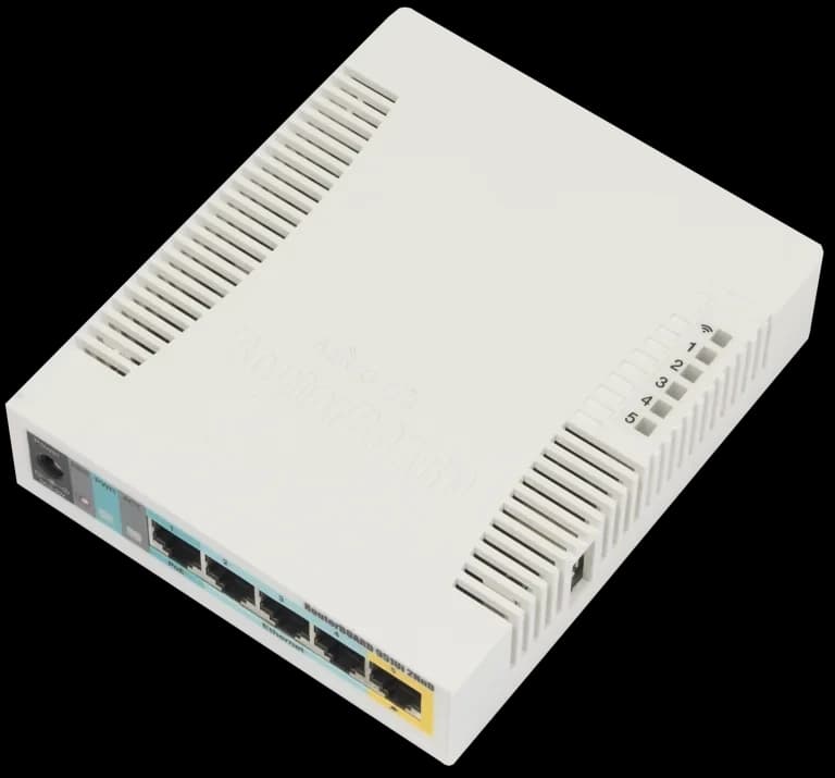 Роутер MikroTik RB951Ui-2HnD (Wi-Fi 4, 300 Мбит/с, 2.4 ГГц)