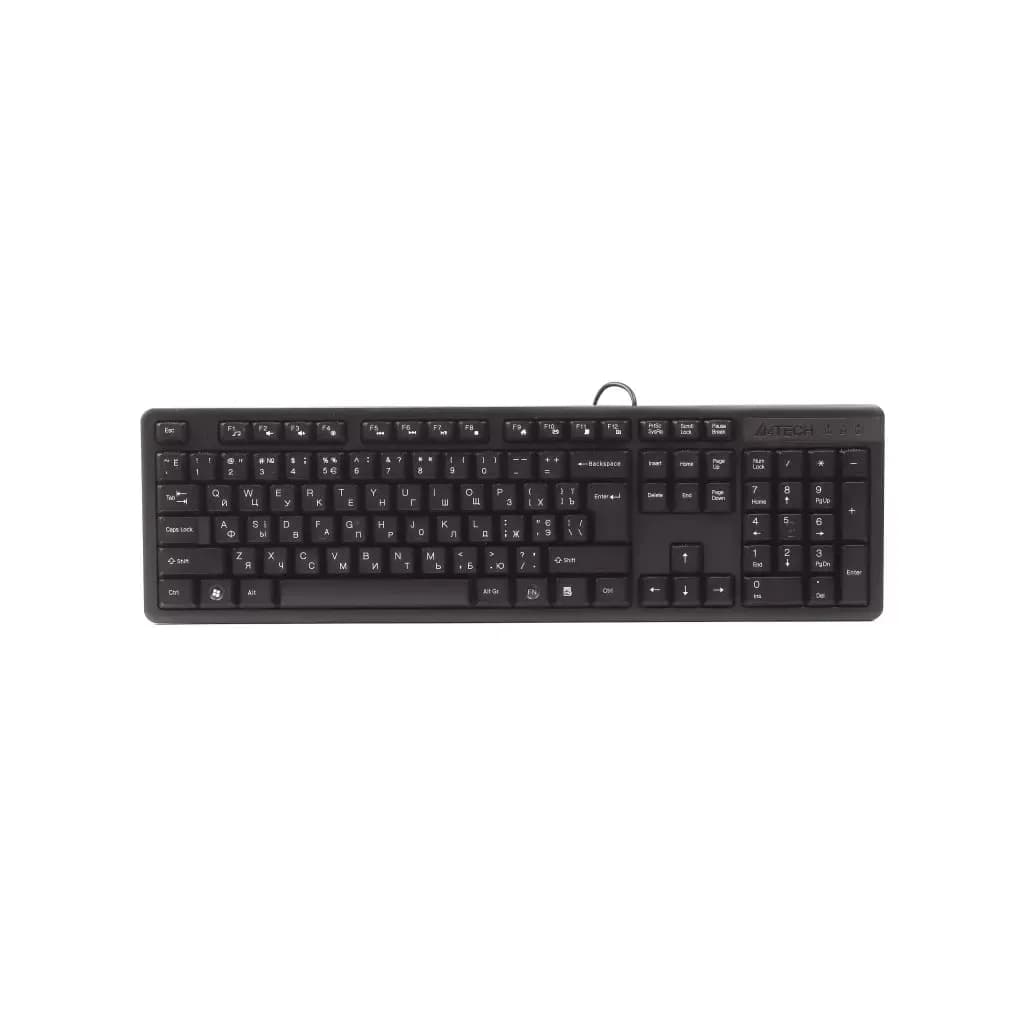 Клавиатура A4Tech KK-3, чёрная, EN/RU
