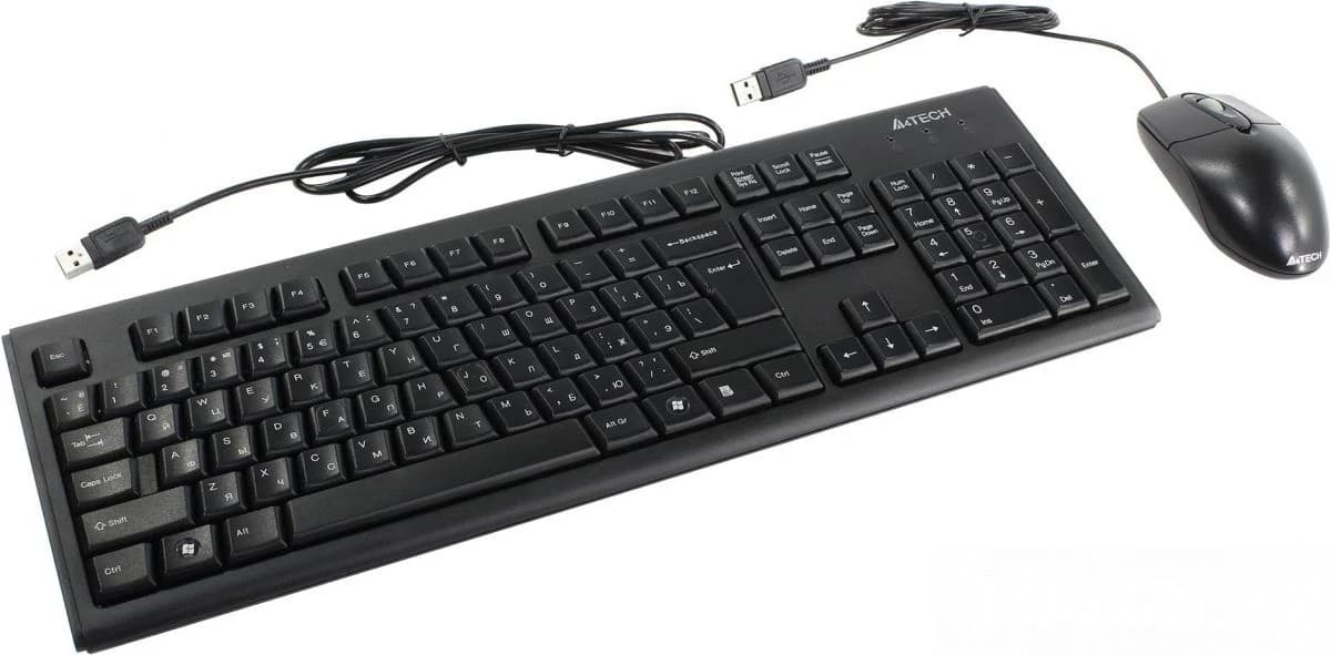 A4TECH KR-8372 (KR-83+OP-720) KEYBOARD+MOUSE SET USB BLACK US+RUSSIAN