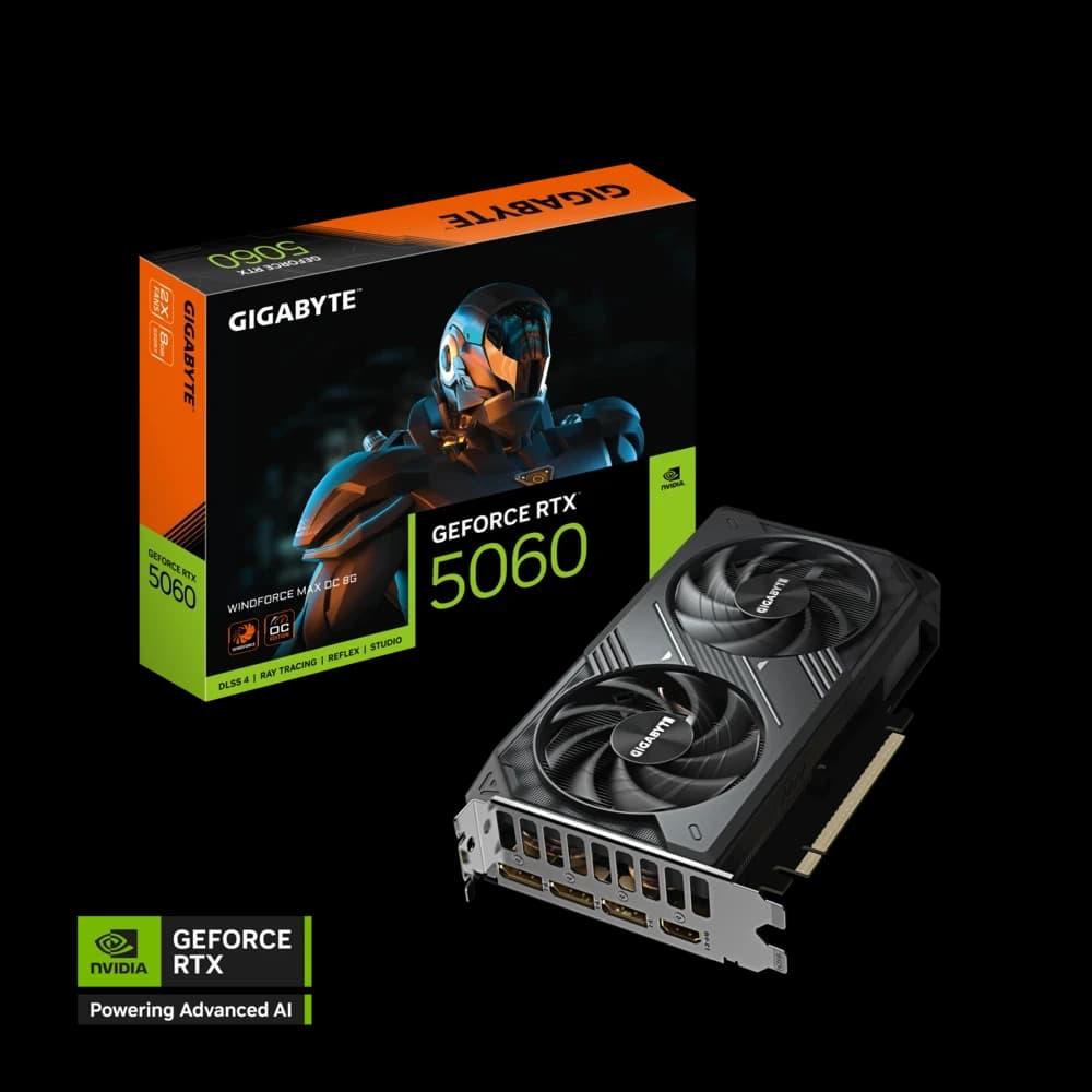 GEFORCE RTX5060 OC 8GB GDDR7 128bit 2512Mhz 3xDP HDMI GIGABYTE GV-N5060WF2MAX OC-8GD
