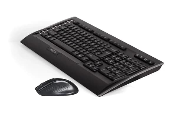 A4TECH 9300F (GR-152+G9-730FX) V-TRACK WIRELESS KEYBOARD+MOUSE SET USB BLACK US+RUSSIAN