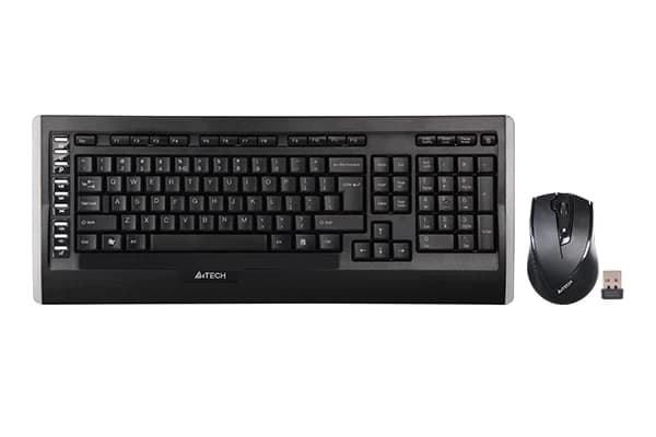 Комплект клавиатура и мышь A4Tech 9300F (беспроводной, USB) чёрный