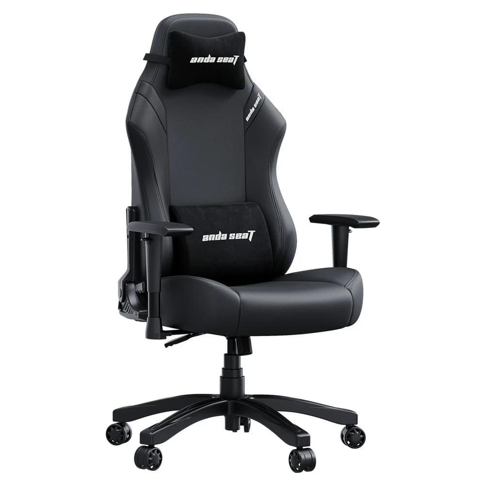 Gaming Chair AD18-44-B-PV-CIS AndaSeat Luna BLACK 1D Armrest 60mm wheels PVC Leather