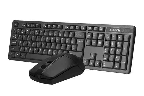 A4TECH 3330N (GK-3+G3-330N) V-TRACK WIRELESS KEYBOARD+MOUSE SET USB BLACK US+RUSSIAN