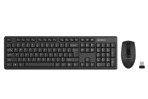 A4TECH 3330N (GK-3+G3-330N) V-TRACK WIRELESS KEYBOARD+MOUSE SET USB BLACK US+RUSSIAN