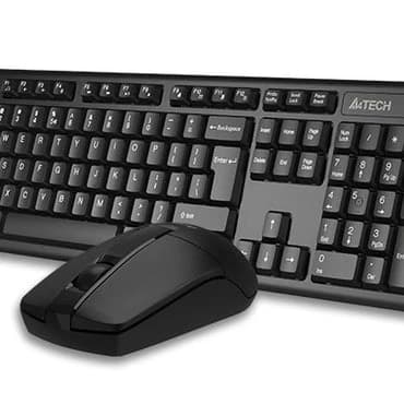 A4TECH 3330N (GK-3+G3-330N) V-TRACK WIRELESS KEYBOARD+MOUSE SET USB BLACK US+RUSSIAN