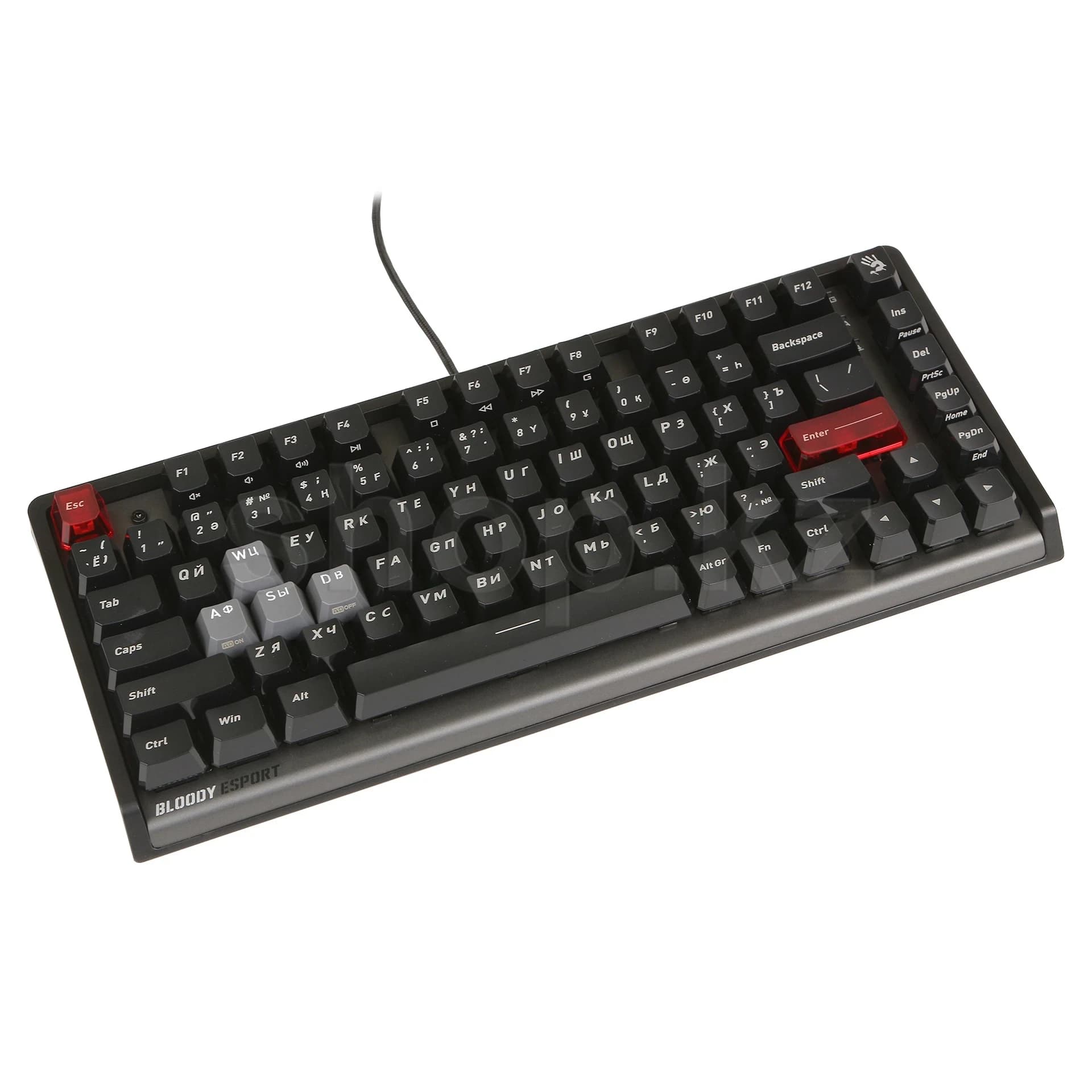 A4TECH BLOODY LK70 ESPORTS LIGHT STRIKE GAMING MECHANICAL NEON KEYBOARD USB US+RUSSIAN