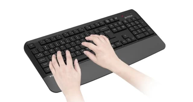 A4TECH FSTYLER FG2500+ (FG55+ +FGK20) MULTIMEDIA SLEEK KEYBOARD+MOUSE COMBO SET WIRELESS BLACK
