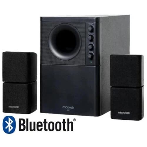 Microlab Subwoofer X2BT 2.1 BLACK 46W(13W*2 + 20W), Bluetooth 5.0
