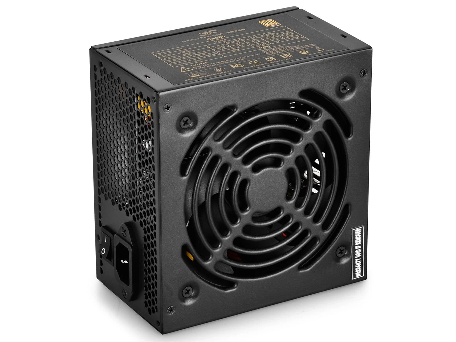Power Unit DEEPCOOL DA600 600W 80 PLUS Bronze certified 100-240V/ Intel ATX12V 2.3 & SSI EPS 12V