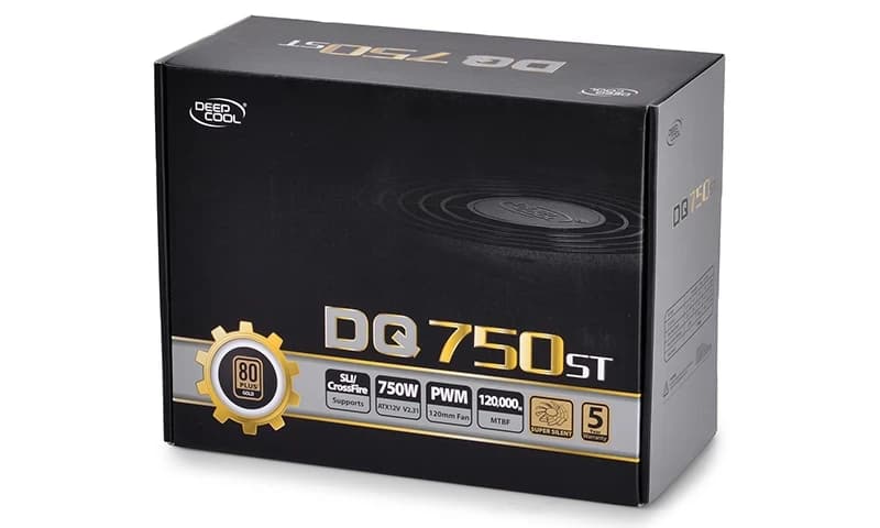 Power Unit DEEPCOOL DQ750ST 750W 80 PLUS GOLD certified 100-240V/ Intel ATX12V 2.3 & SSI EPS 12V