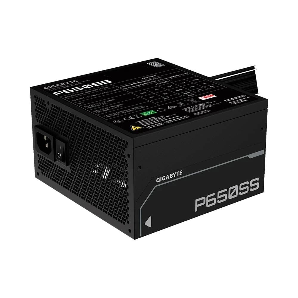 Power Unit GIGABYTE GP-P650SS 650W 80 PLUS SILVER certified 155-240V ATX