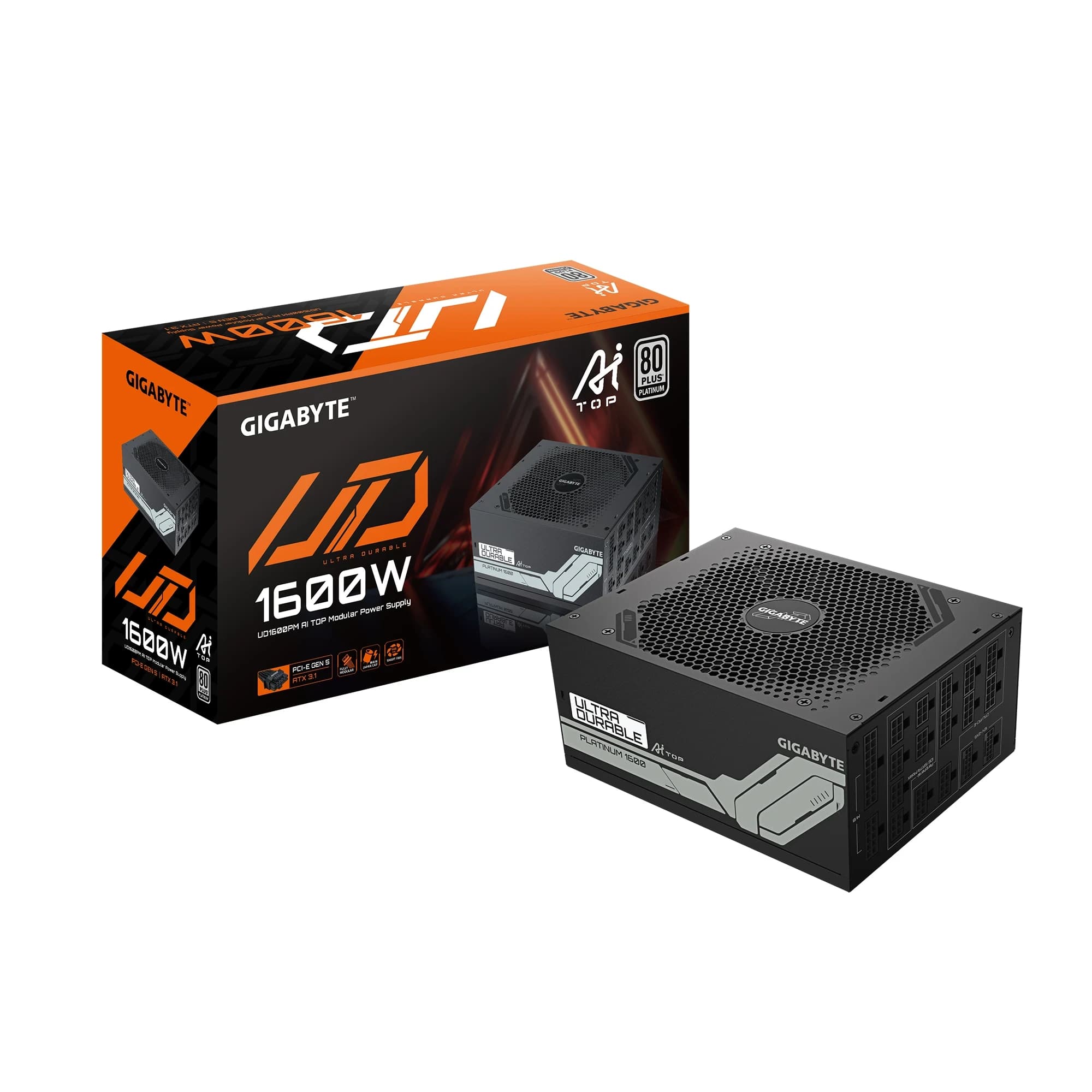 Power Unit GIGABYTE GP-UD1600PM PG5 AI TOP 1600W 80 PLUS PLAT. certified 100-240V/ATX