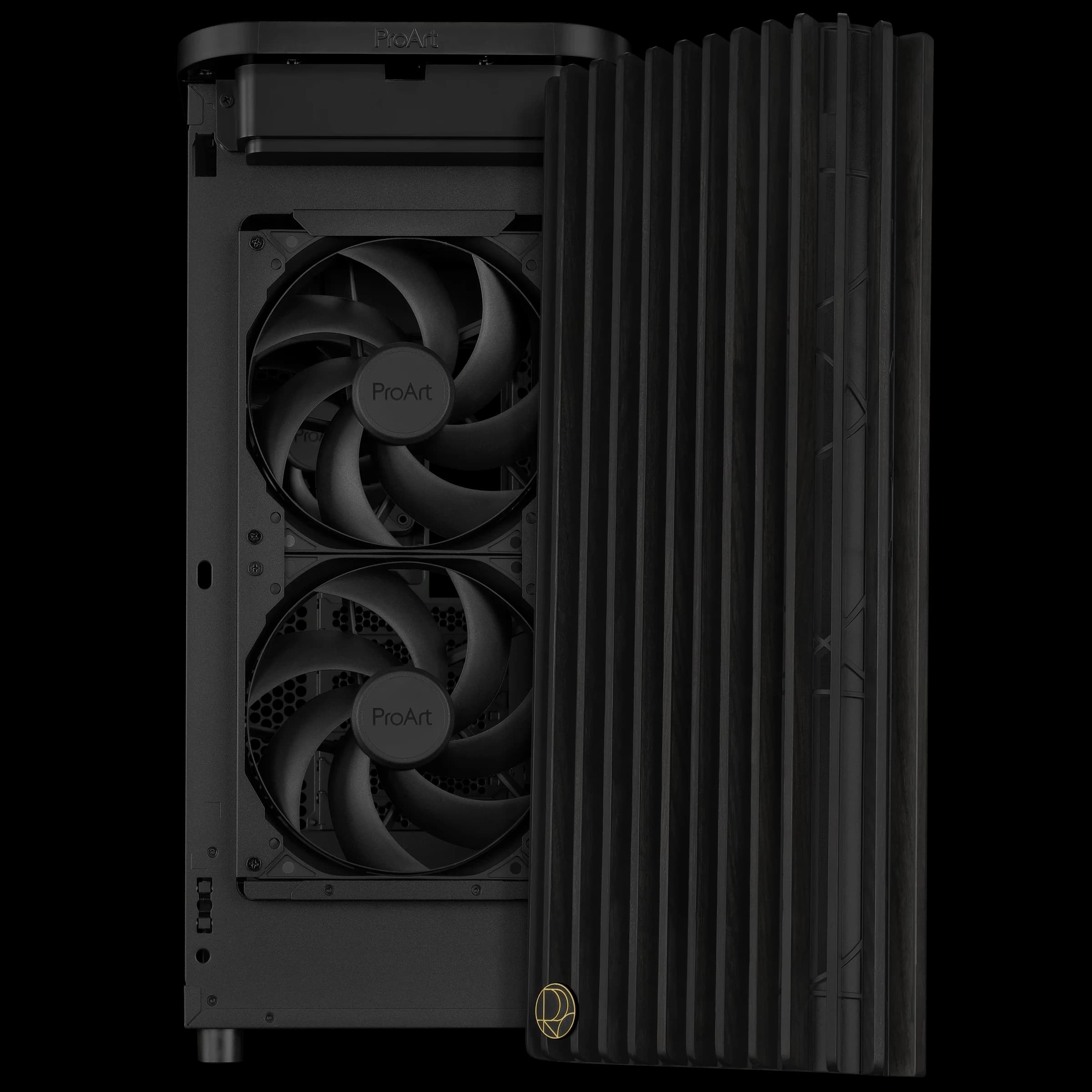 ASUS ATX PROART PA401 WOOD EDITION ARGB 2x160mm, 1x120mm PWM FAN 2xUSB3.2 1xUSB Type-C
