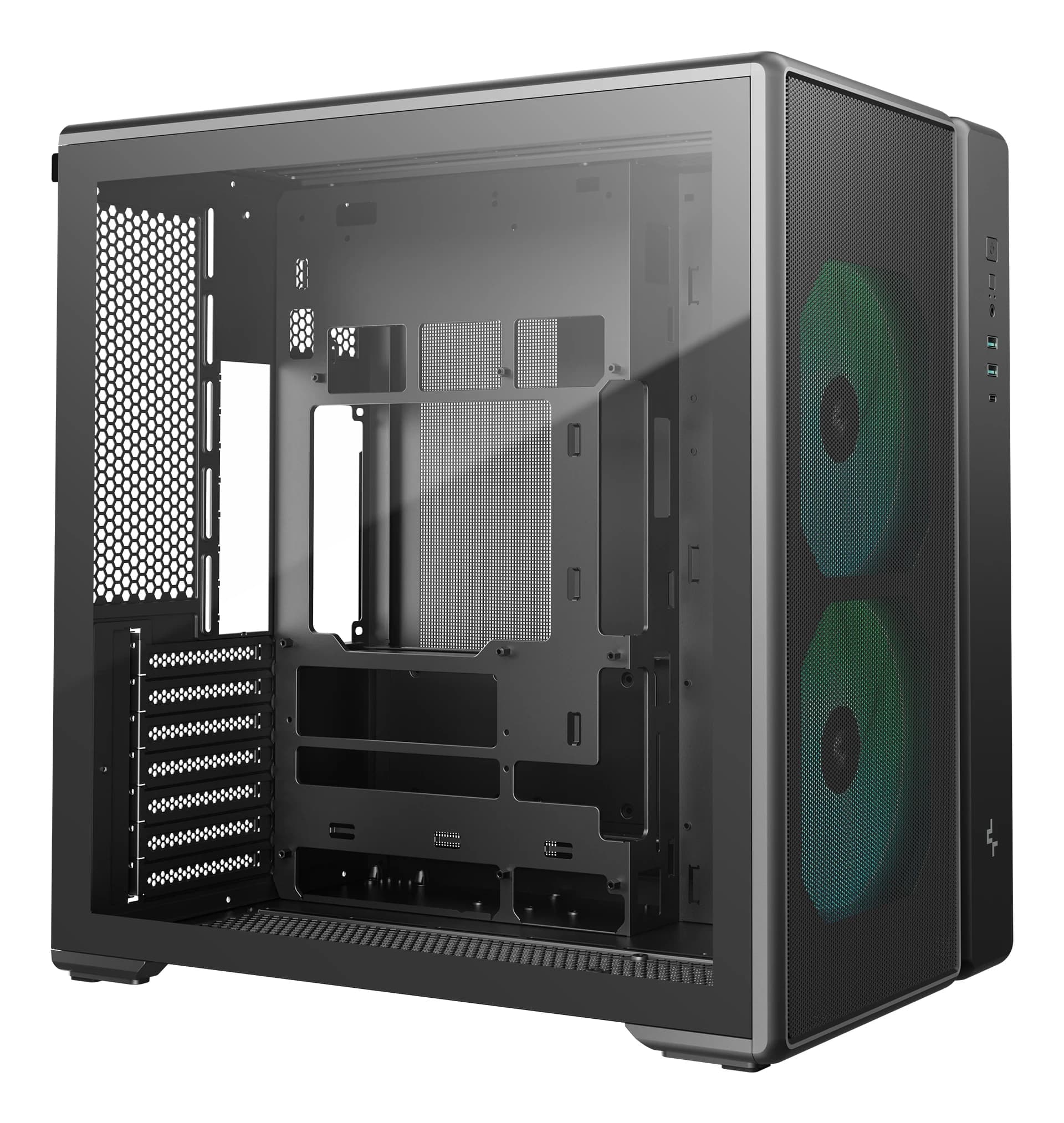 DEEPCOOL ATX CG590 MESH 2F w/o PSU USB3.0×2 Front , Type-C + 2 fans