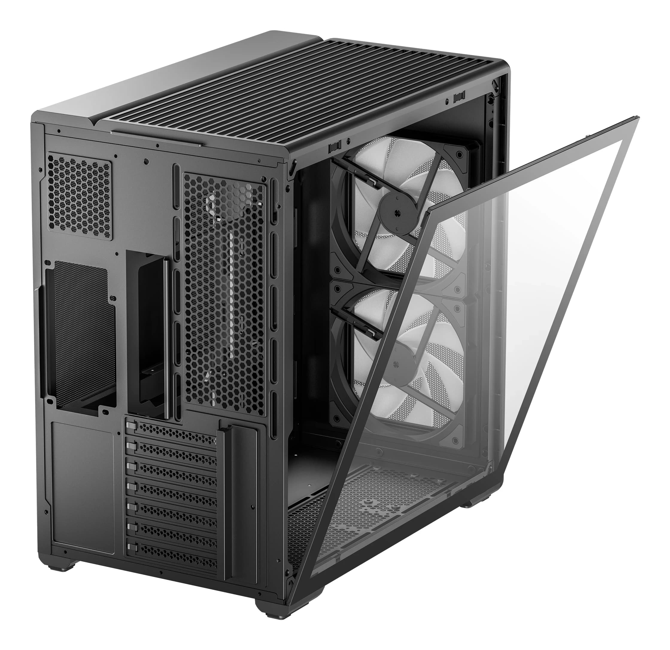 DEEPCOOL ATX CG590 MESH 2F w/o PSU USB3.0×2 Front , Type-C + 2 fans