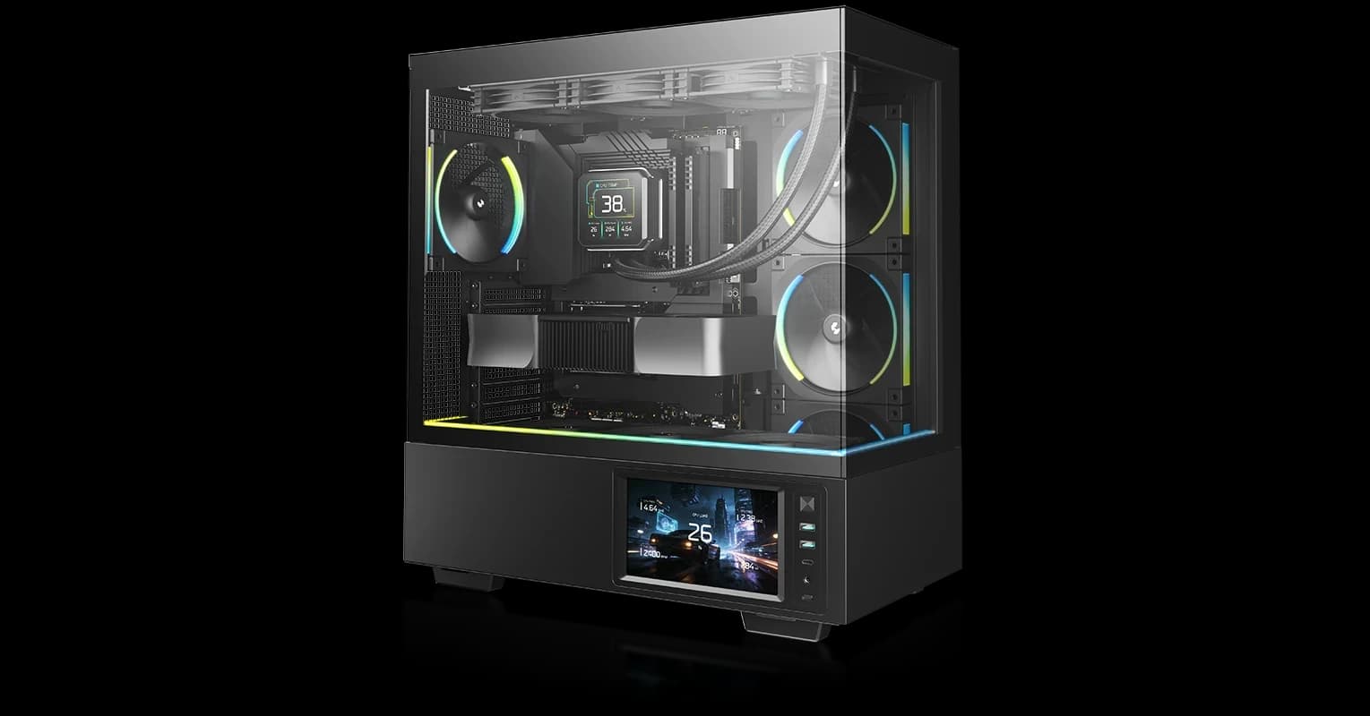 DEEPCOOL ATX CH690 LCD w/o PSU USB3.0×2 Type-C*1