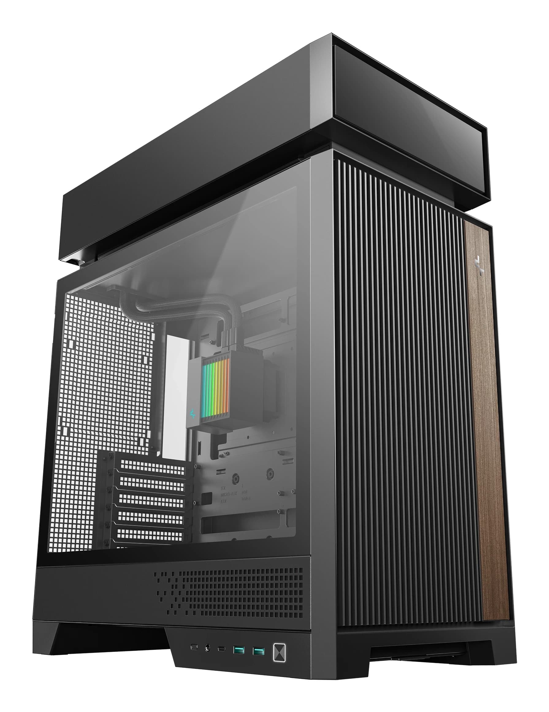 DEEPCOOL ATX CL6600 w/o PSU 2*USB 3.0 + 2xARGB 120mm fan + 360mm Liquid Cooler