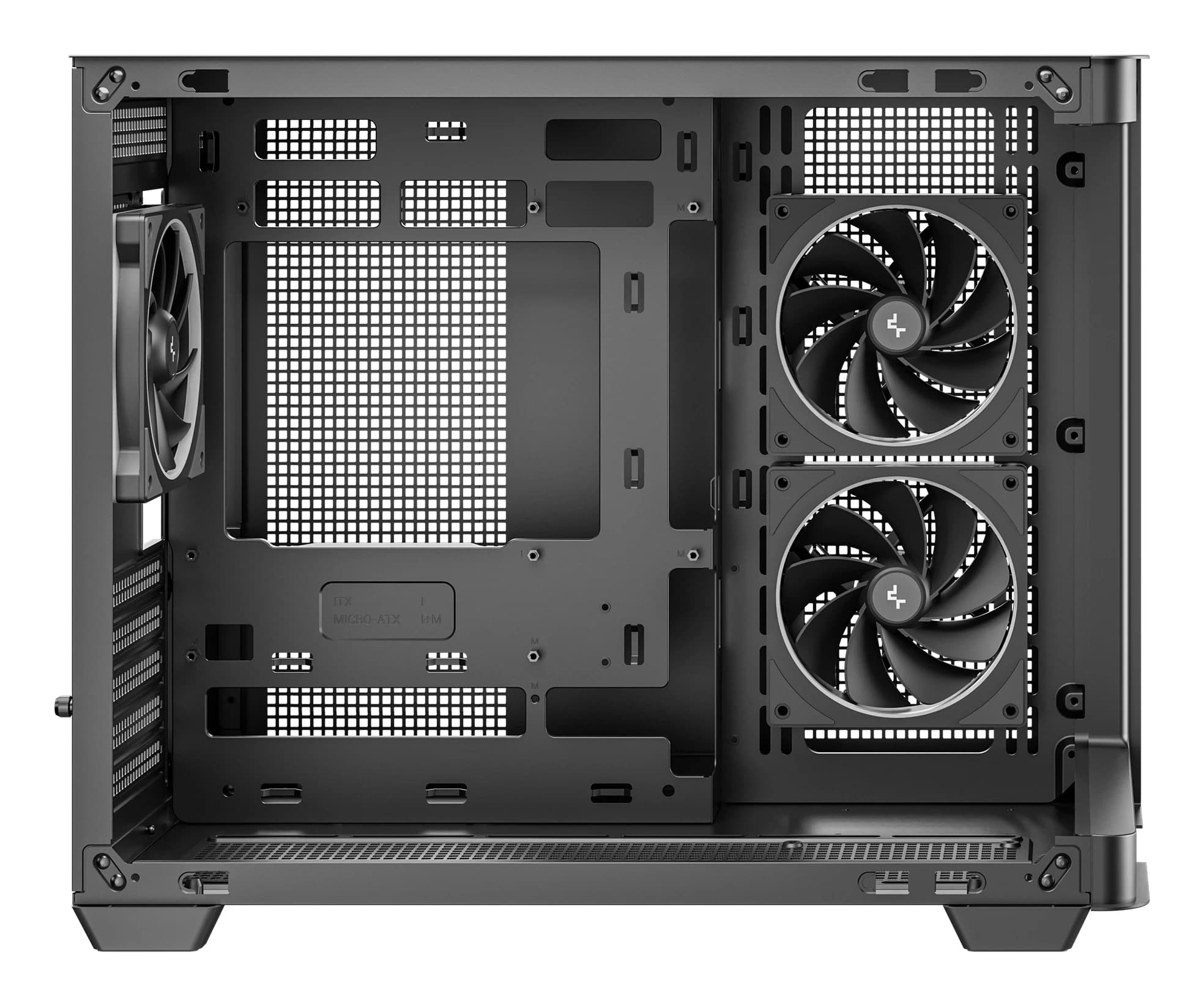 DEEPCOOL MATX CG330U 3F w/o PSU USB3.0×2 Front + 3×120mm FANS