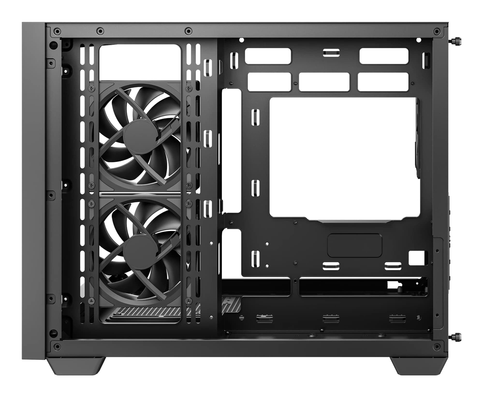 DEEPCOOL MATX CG330U 3F w/o PSU USB3.0×2 Front + 3×120mm FANS