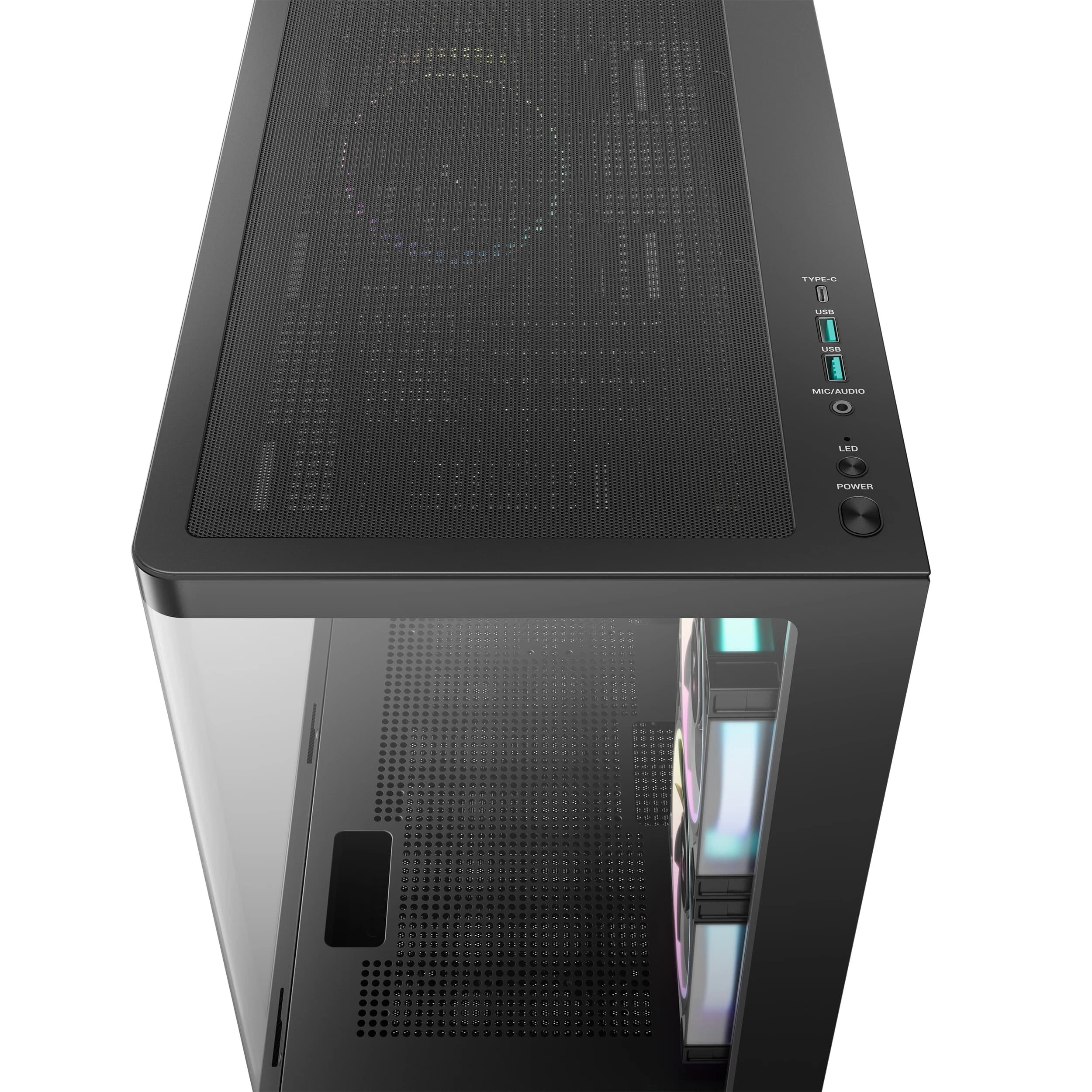 DEEPCOOL MATX CG380U 3F w/o PSU USB3.0×2 Front , Type-C + 120mm*3 ARGB fans