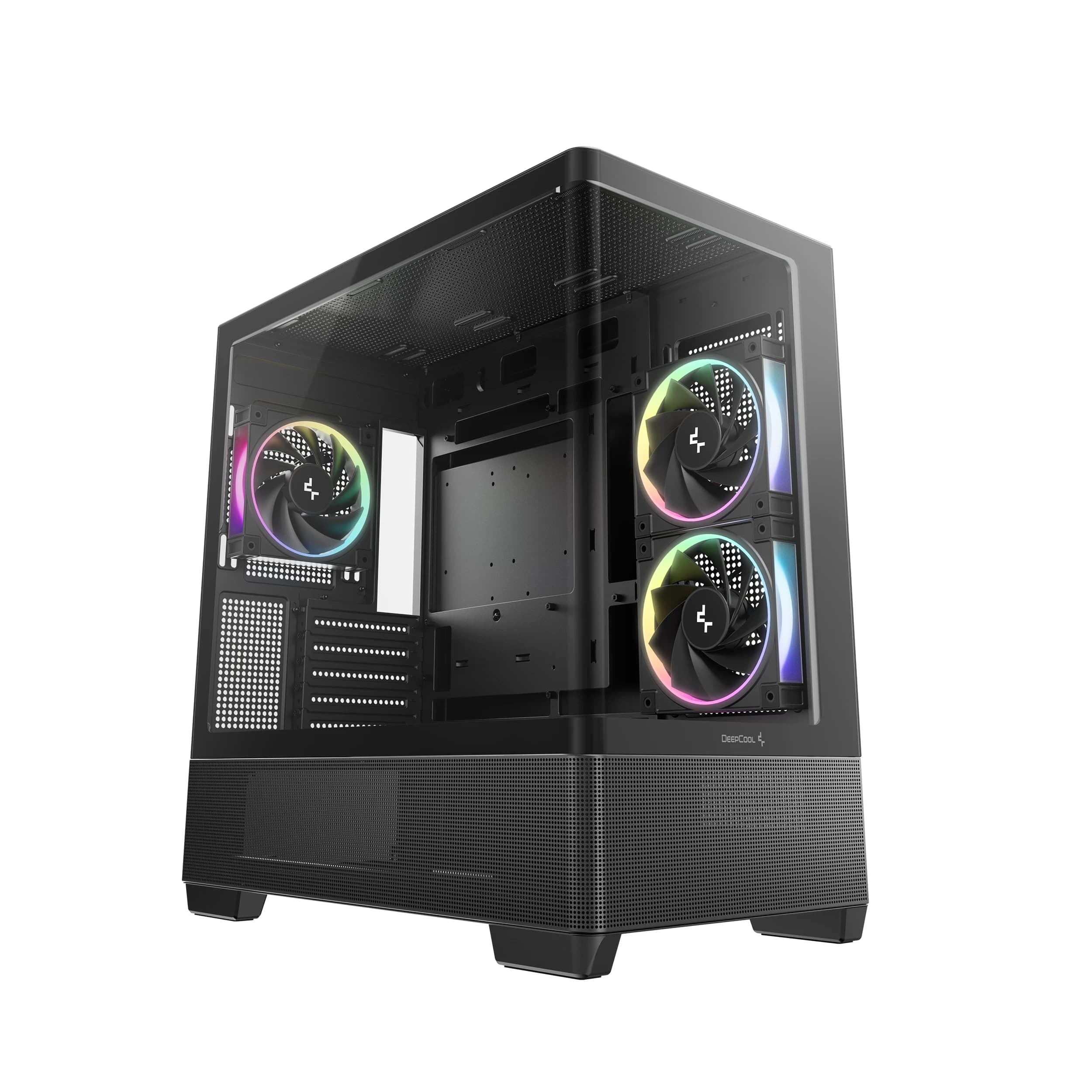 DEEPCOOL MATX CG380U 3F w/o PSU USB3.0×2 Front , Type-C + 120mm*3 ARGB fans