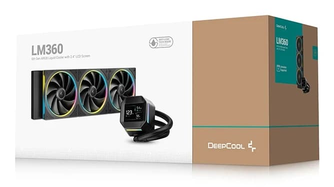 DEEPCOOL LM360 ARGB 120*3 FL12 SE FAN, 2.4" IPS DISPLAY, LGA20xx/1700/1200/115*/AMD