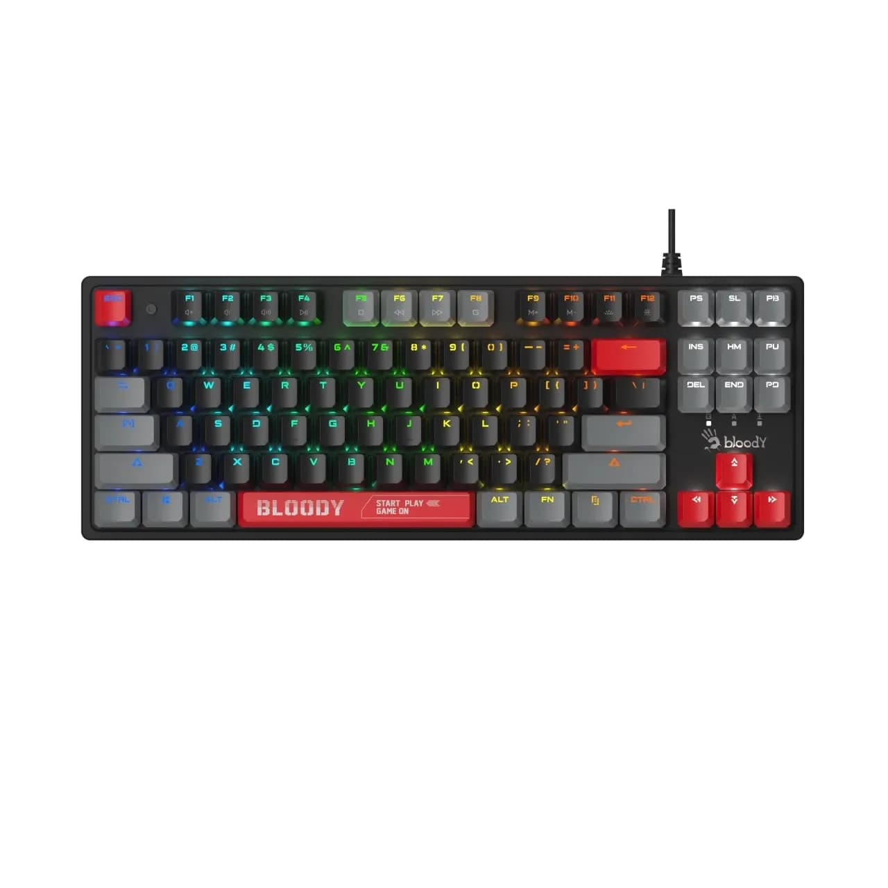 Клавиатура A4Tech Bloody S310N Energy Red, EN/RU
