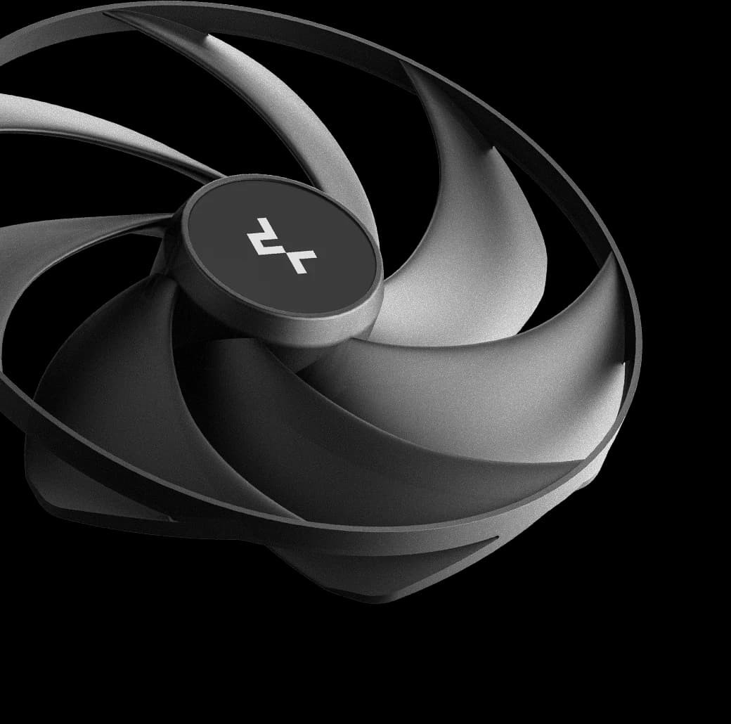 Вентилятор DeepCool FD12 V2 (120 мм, 500-2500 об/мин, PWM) чёрный