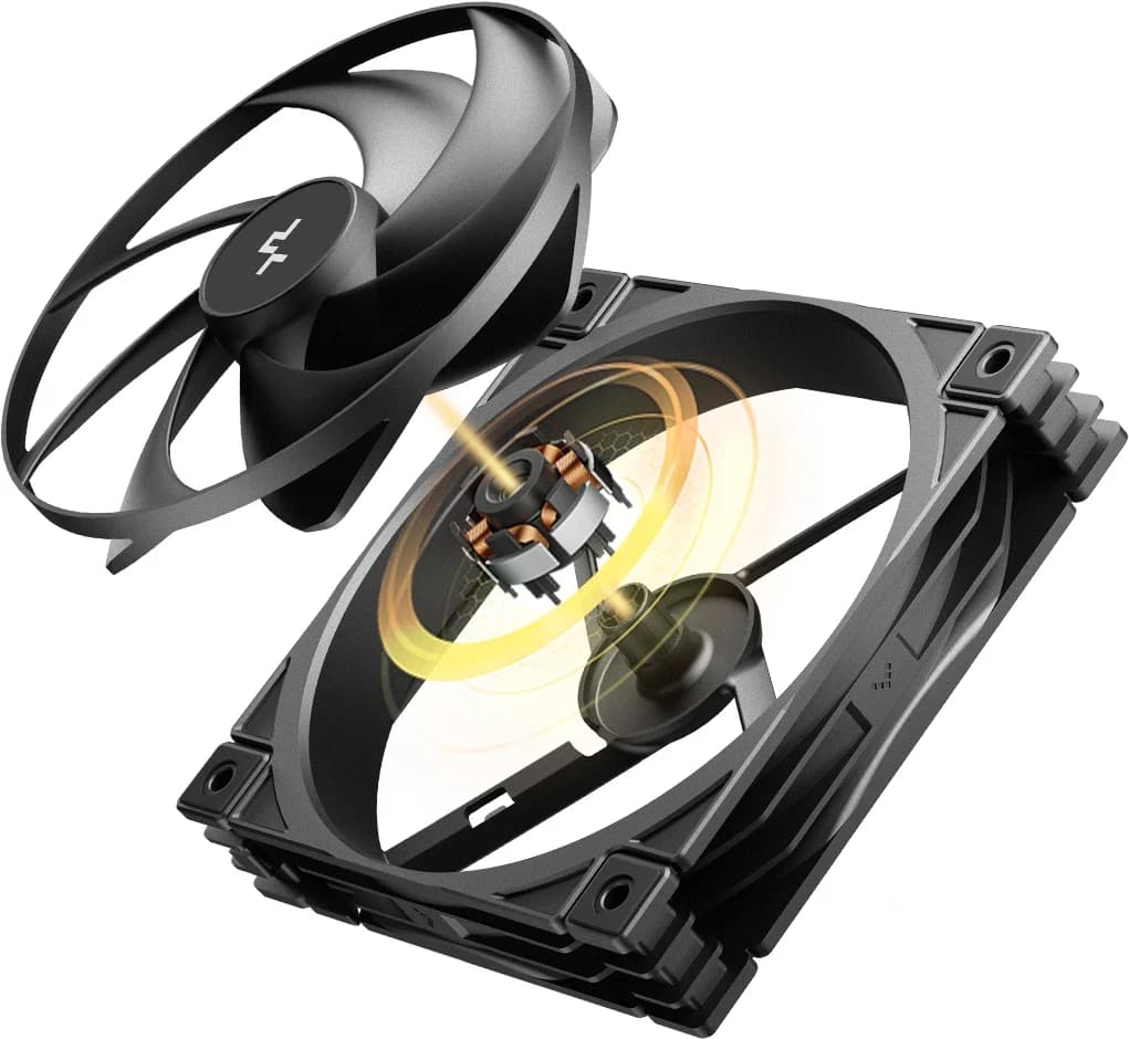 Cooler for PSU/CASE DEEPCOOL FD12 V2 PWM HDB BLACK 500-2500rpm 120mm