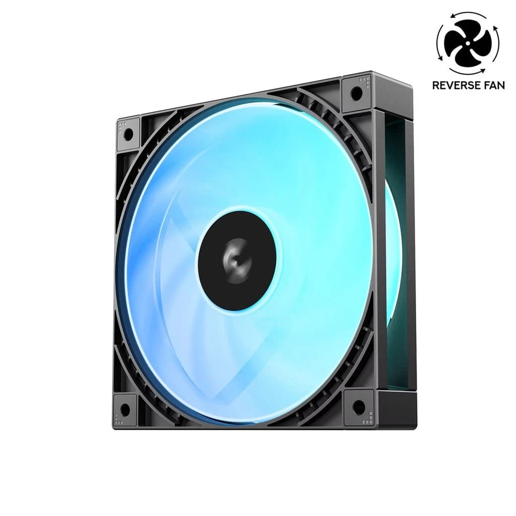 Cooler for PSU/CASE DEEPCOOL FD12R ARGB V2 PWM HDB BLACK REVERSE 500-1900rpm 120mm