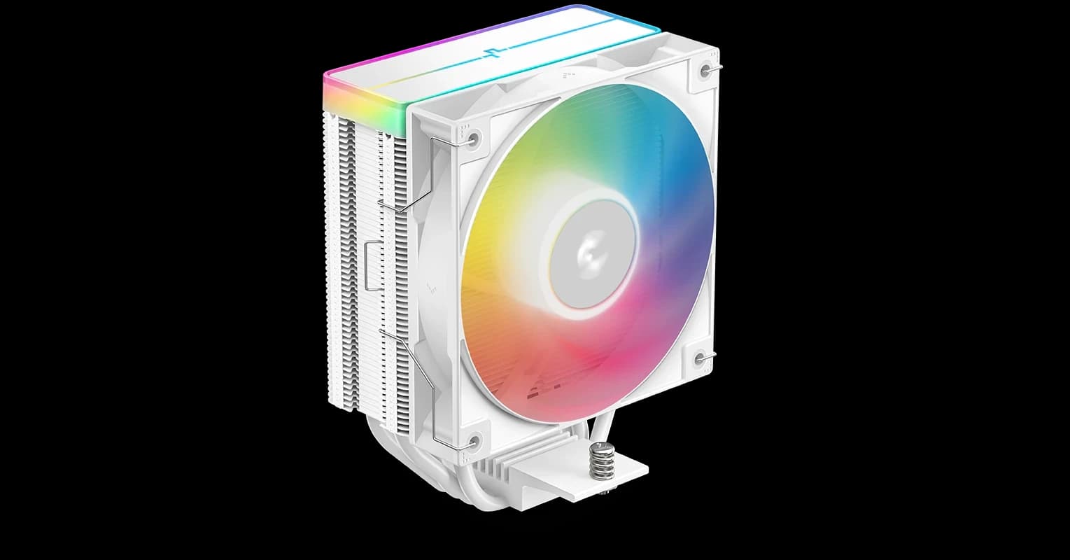 Кулер для процессора DeepCool AG400 V2 (120 мм, ARGB) белый