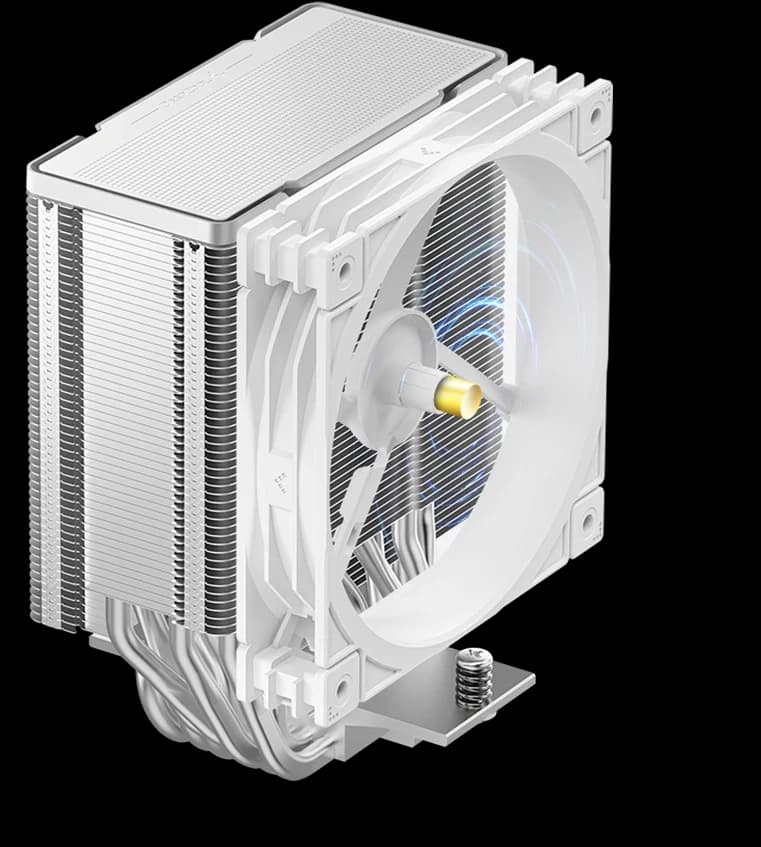 CPU cooler DEEPCOOL AG500 G2 WH ARGB WHITE LGA1700/1851/AMD 120mm PWM fan,300-1950rpm,5HP